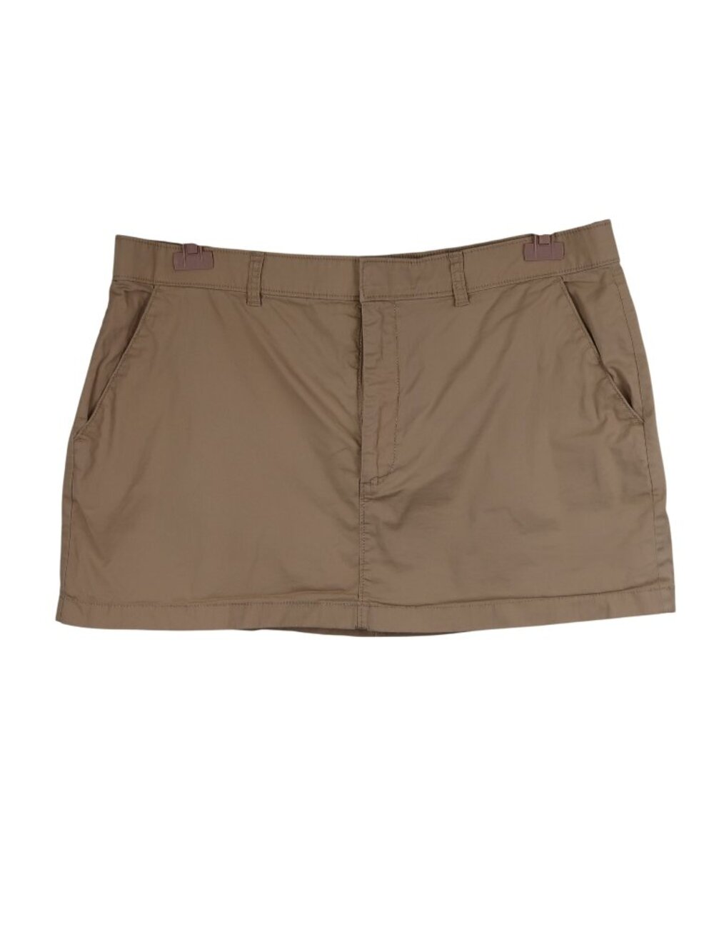 Abercrombie & Fitch XL Tan Mini Skirt Y2K Sexy Chino
